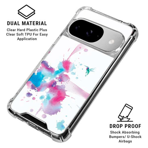Violet Harmony (Hummingbird) Google Pixel 10 Clear Case